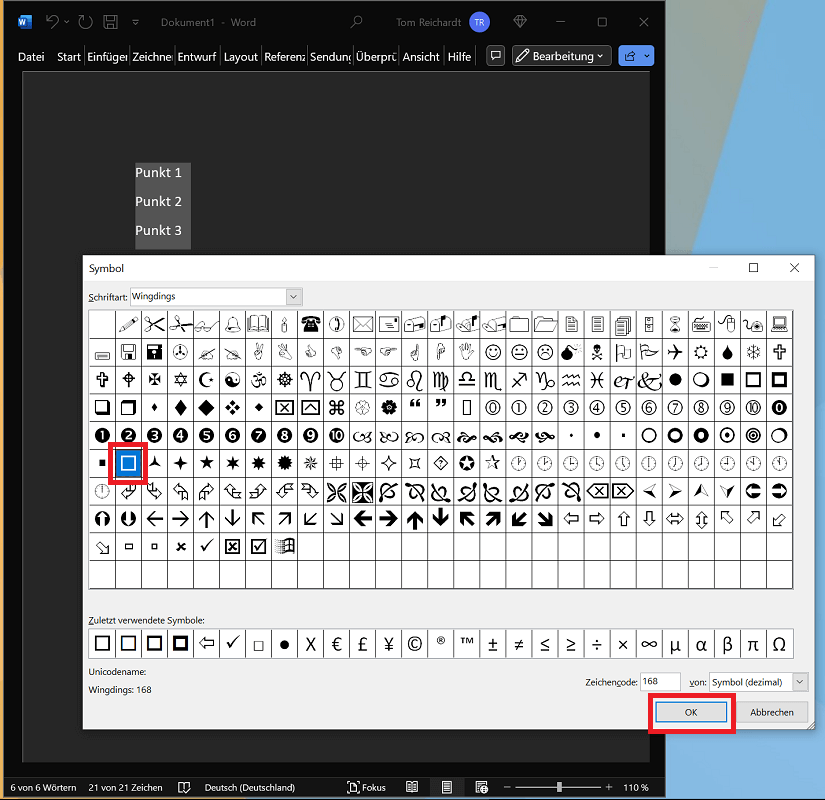 Insérer une case à cocher dans Word