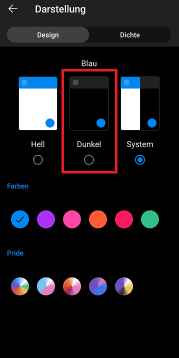 Activer le mode sombre dans l'application Outlook