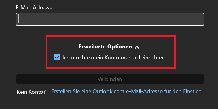 Options de configuration avancées dans Outlook