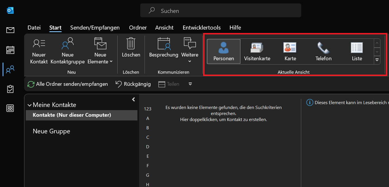 Personnaliser l'affichage des contacts