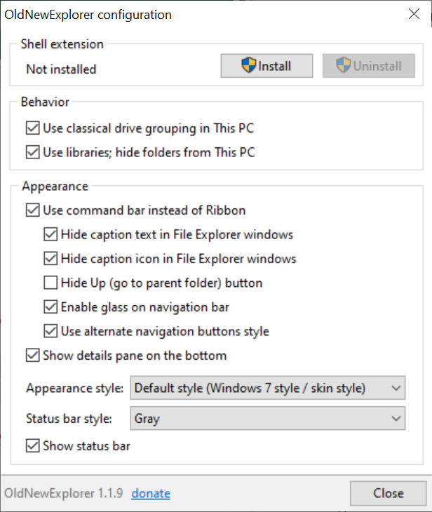 Utilisez l'outil OldNewExplorer pour afficher l'Explorateur dans la conception Windows 7