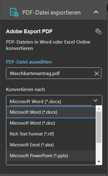 Exportez des fichiers PDF rapidement et facilement