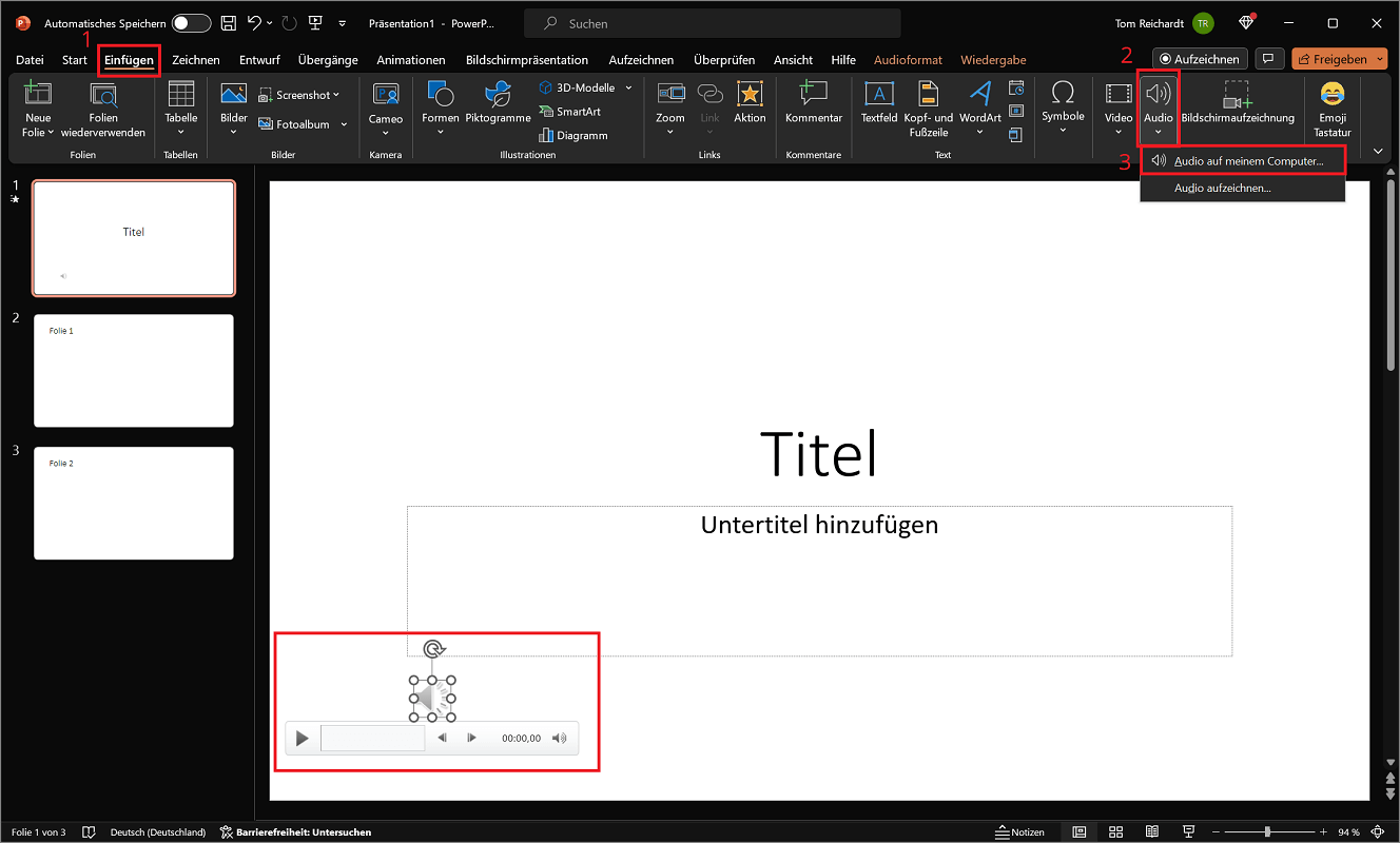Ajouter de la musique à PowerPoint