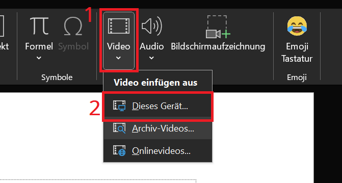 Insérer une vidéo dans PowerPoint