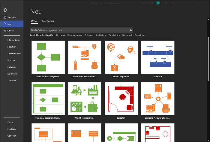 Modèles Visio Professional