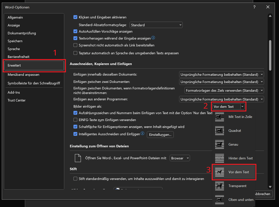 Modifiez le paramètre par défaut pour toujours déplacer librement les images dans Word à l'avenir