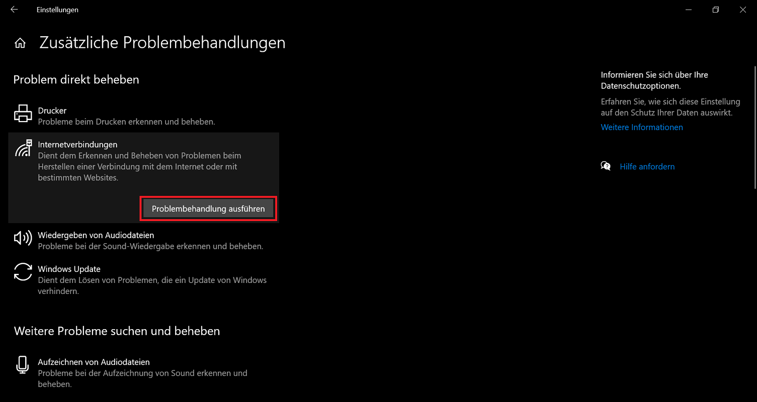 Dépannage de réparation de Windows 10