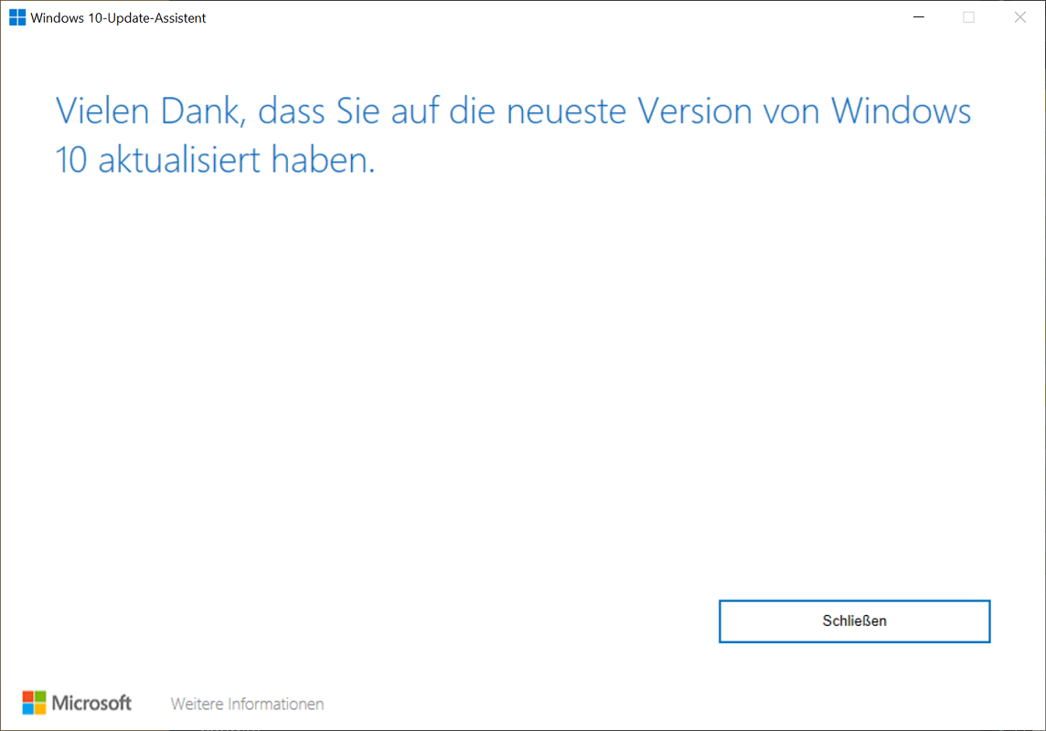 Assistant de mise à jour Windows 10 pour le téléchargement et l'installation