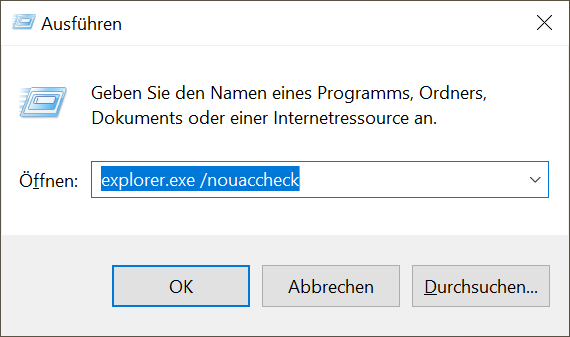 Démarrez l'Explorateur Windows en tant qu'administrateur