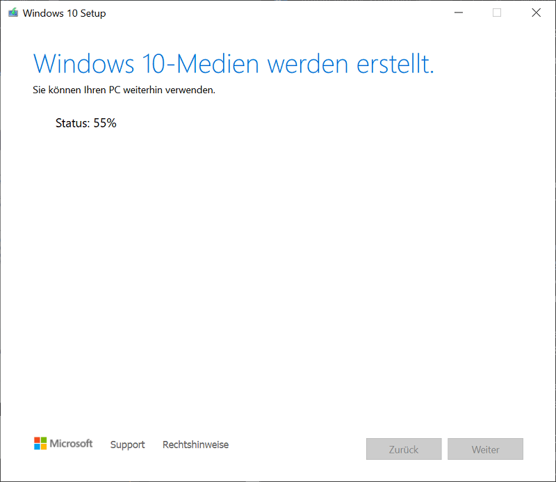 Téléchargez l'outil de création Windows Media et configurez une clé USB