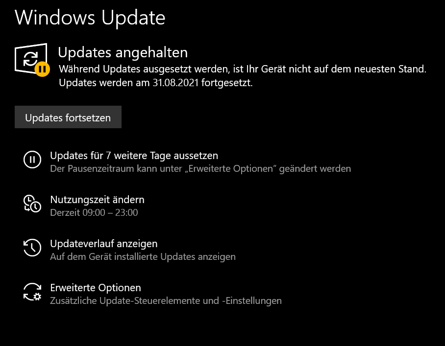 Si une mise à jour Windows est en pause, activez-la en un clic