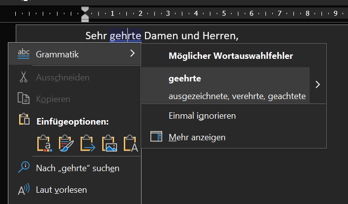 La fonction de vérification orthographique et grammaticale dans Word