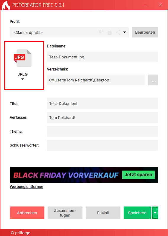 Convertissez Word en PDF avec le programme de téléchargement PDFCreator
