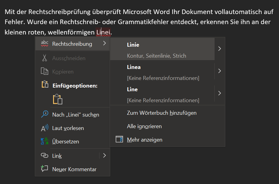Vérifier l'orthographe dans Word