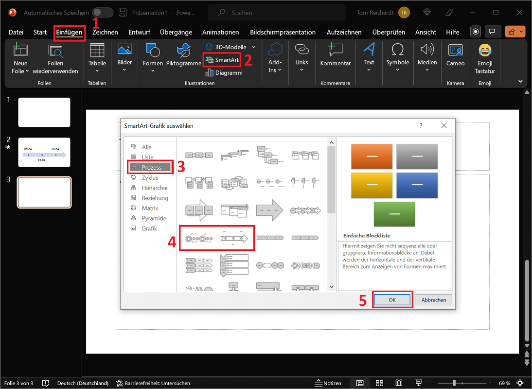 Créer une chronologie dans PowerPoint