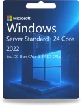 Windows Server 2022 Standard | 24 Core + 50 User CALs + 5 RDS CALs