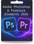 Adobe Photoshop &amp; Premiere Elements 2026 | 1 utilisateur | 3 ans