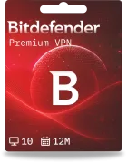 Bitdefender Premium VPN | 10 appareils | 1 an