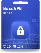 NordVPN Basic | 10 appareils | 1 an