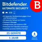 Bitdefender Ultimate Security Family | 25 appareils | 1 an