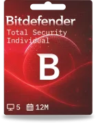 Bitdefender Total Security Individual | 5 appareils | 1 an
