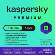 Kaspersky Premium | 5 appareils | 1 an