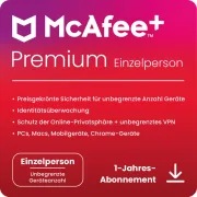 McAfee+ Premium Individual | 1 utilisateur | 1 an
