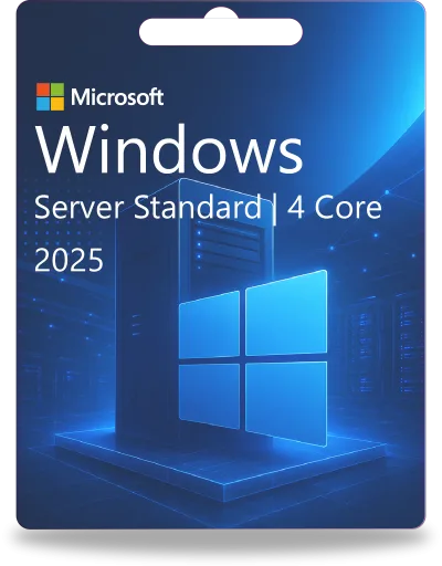 Windows Server 2025 Standard | 4 cœurs