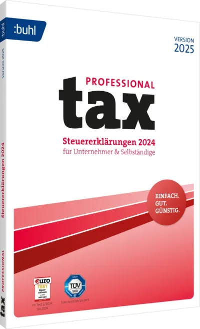 BUHL tax 2025 Professional für das Steuerjahr 2024