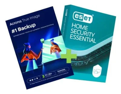 Acronis True Image Essentials + ESET-Testversion | 3 appareils | 1 an