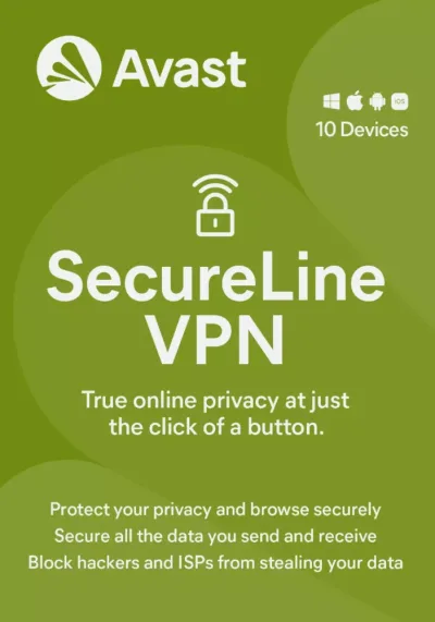 Avast SecureLine VPN | 10 appareils | 1 an