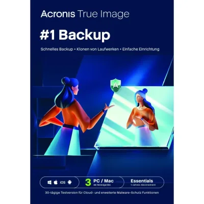 Acronis True Image Essentials | 3 appareils | 1 an