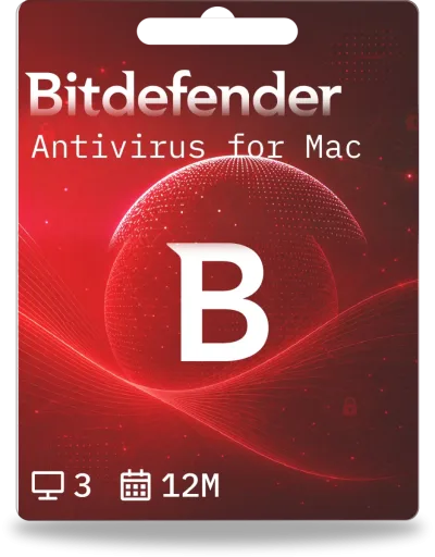 Bitdefender Antivirus pour Mac | 3 appareils | 1 an