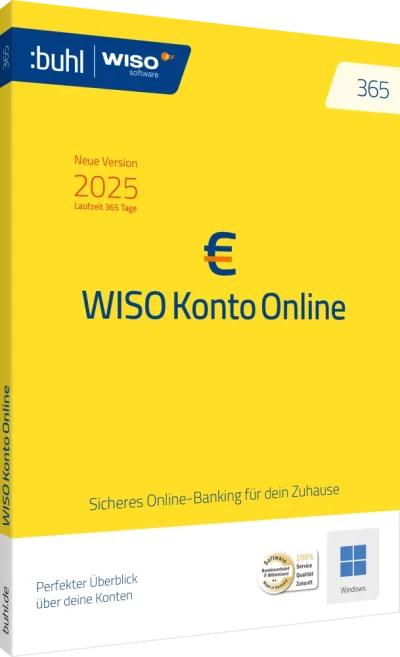 WISO Konto Online 365 (Version 2026) | 1 an