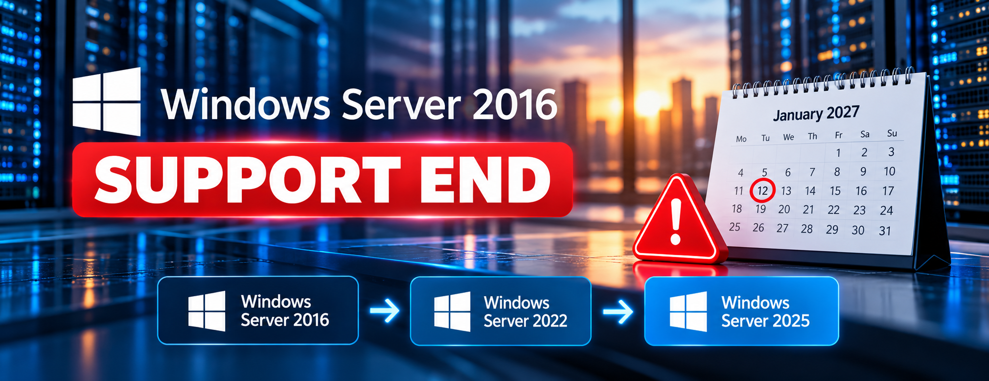 Fin de support de Windows Server 2016 : ce que les entreprises doivent savoir maintenant